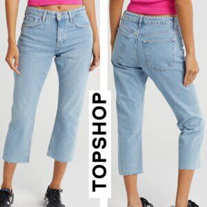 NWT Topshop Straight Petite Jeans (Size US 4) W 26 L 28
